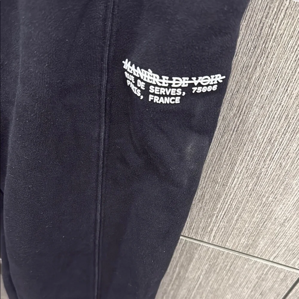 Maniere De Voir Women’s Black Jogger Pants - Picture 2 of 4